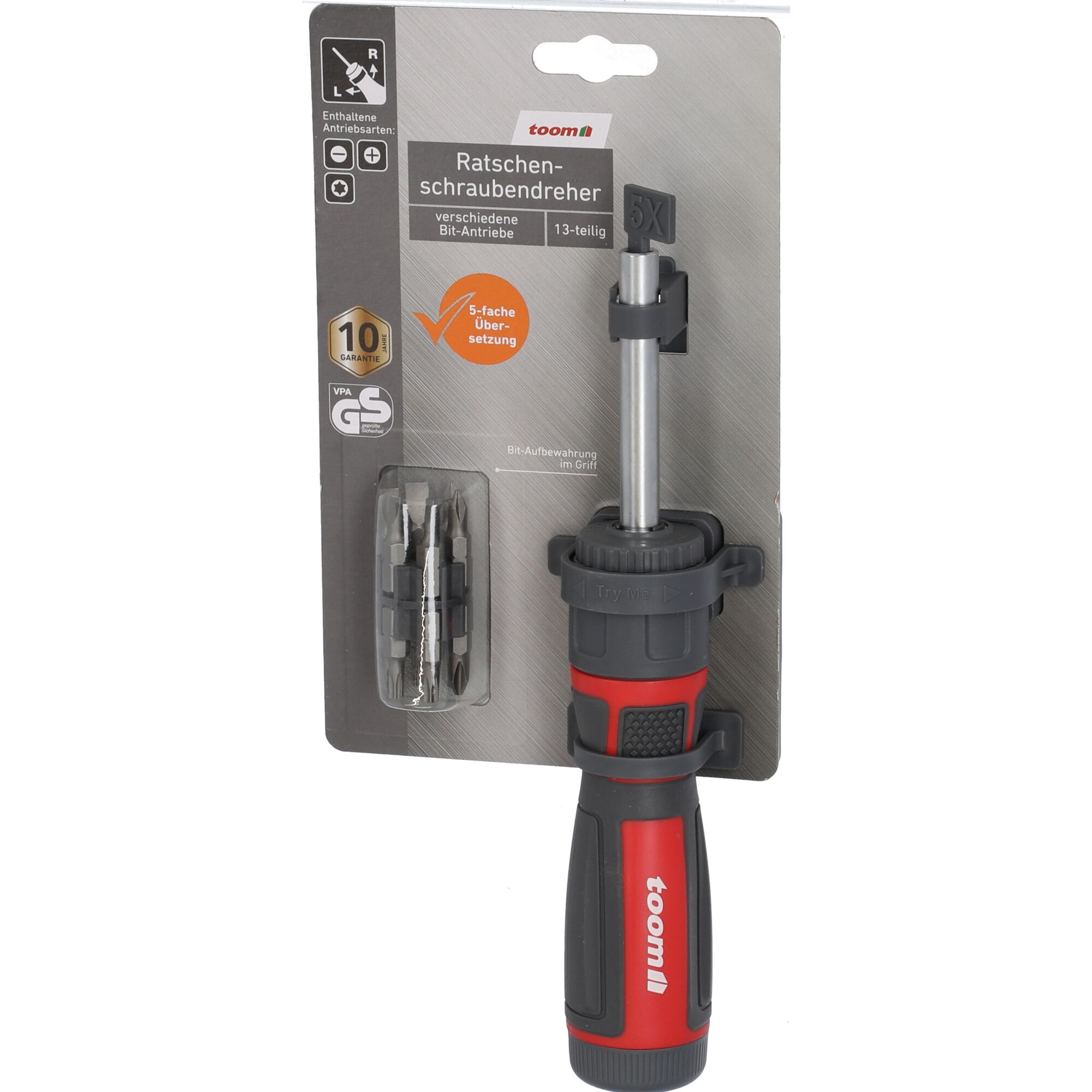 Ratschenschraubendreher mit verschiedenen Bits