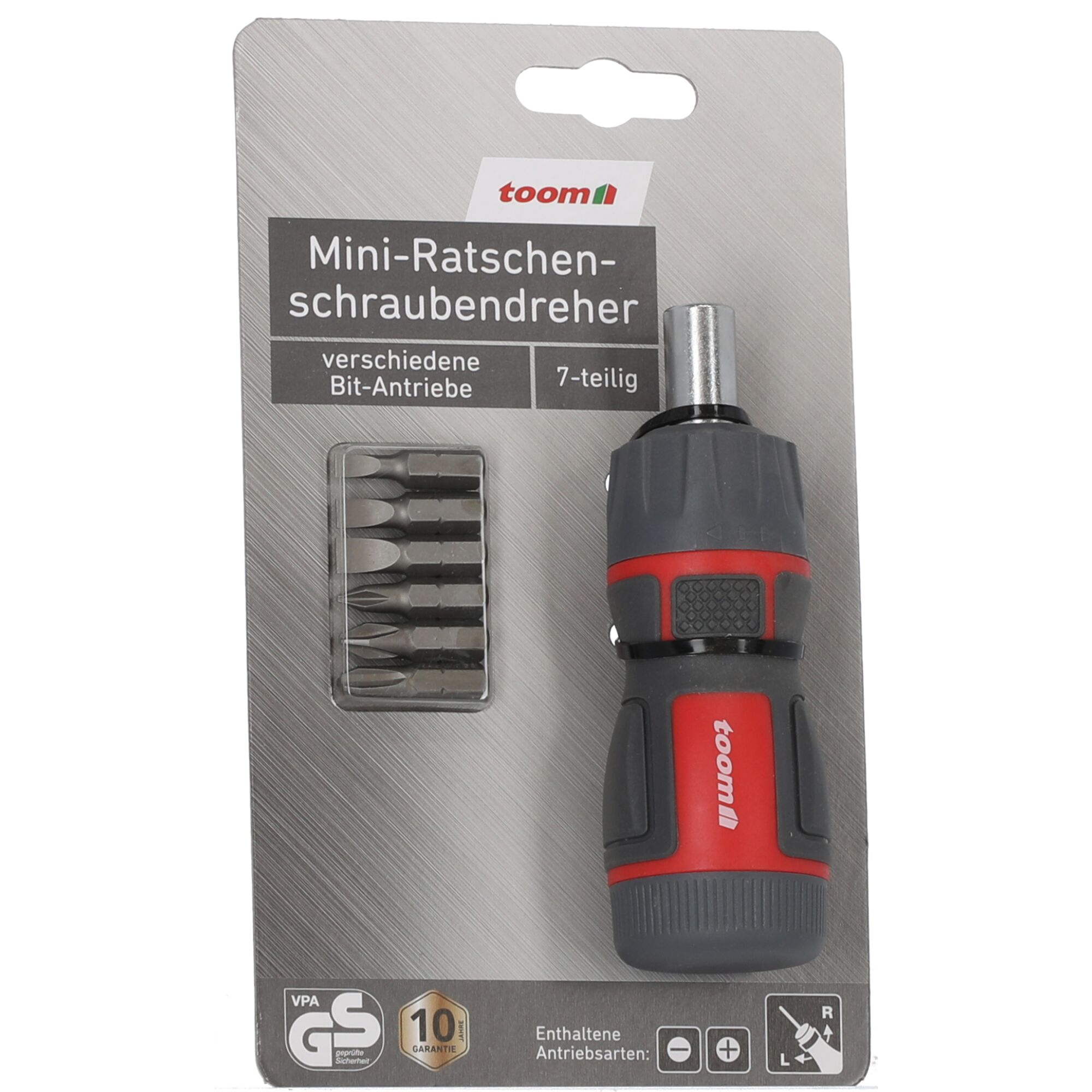 toom Mini-Ratschenschraubendreher mit Bits
