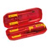 VDE-Schraubendreher Set, 7-teilig, rot-gelb im geöffneten Kasten