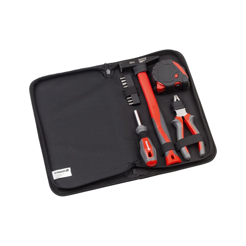 Werkzeug-Set in schwarzer Nylontasche