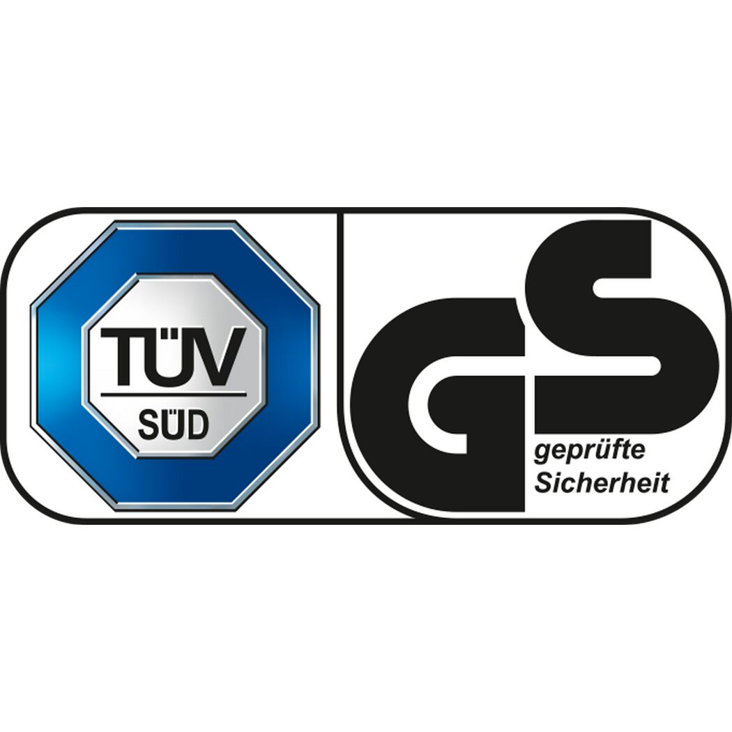 TÜV SÜD und GS Zeichen für geprüfte Sicherheit