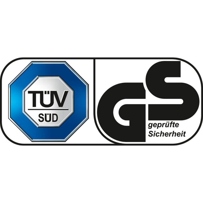 TÜV SÜD und GS Zeichen für geprüfte Sicherheit