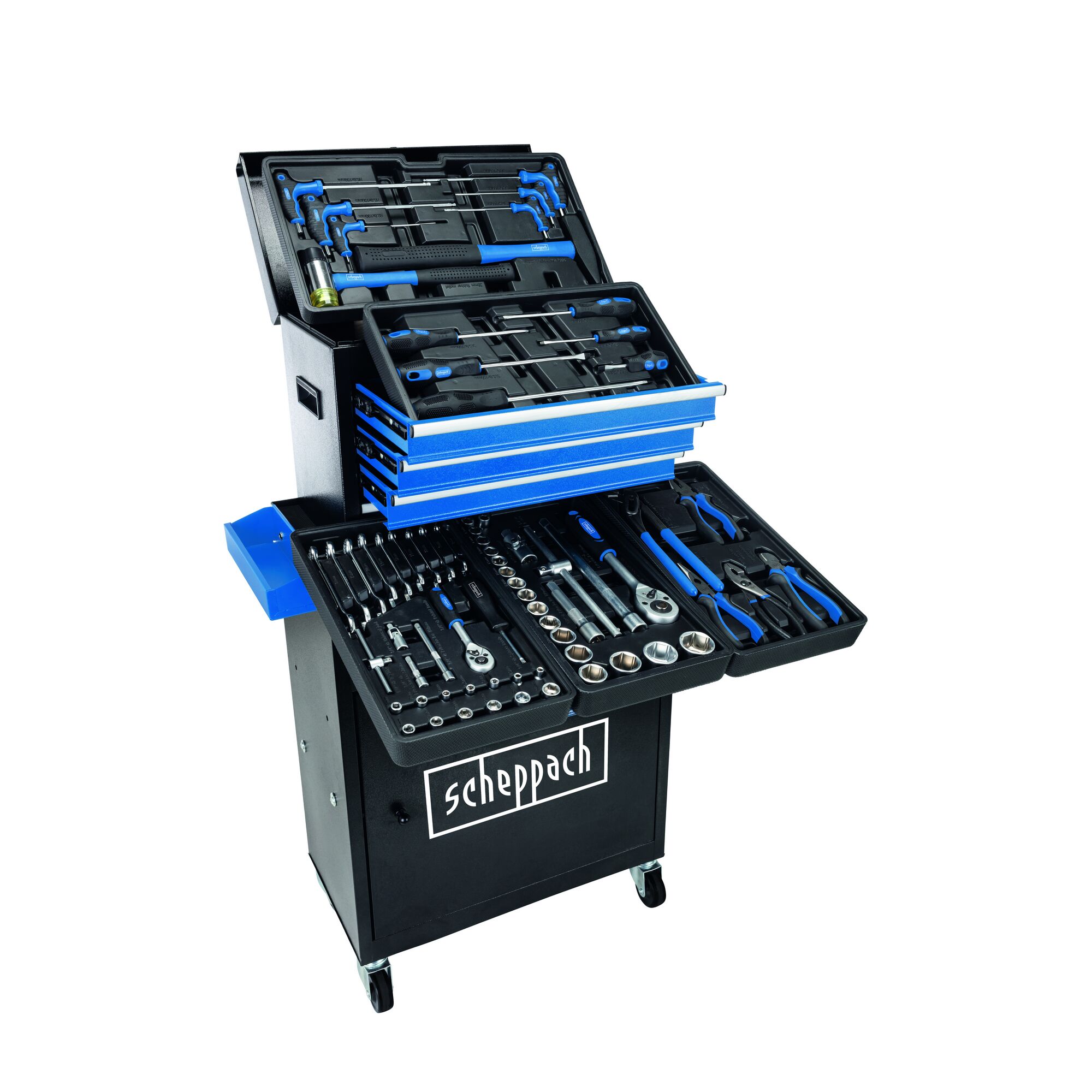 Werkstattwagen mit Werkzeug von Scheppach