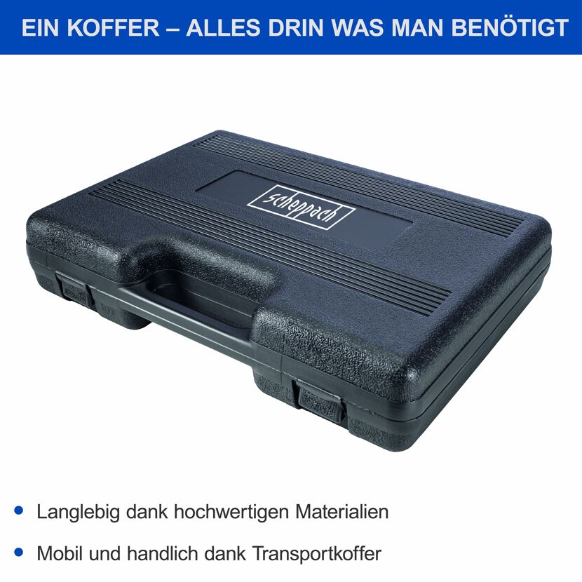 Schwarzer Werkzeugkoffer von Scheppach