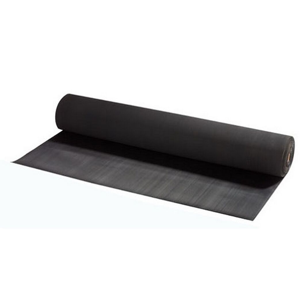 Schwarze Gummimatte, ganze Rolle