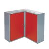 Roter Eck-Hängeschrank