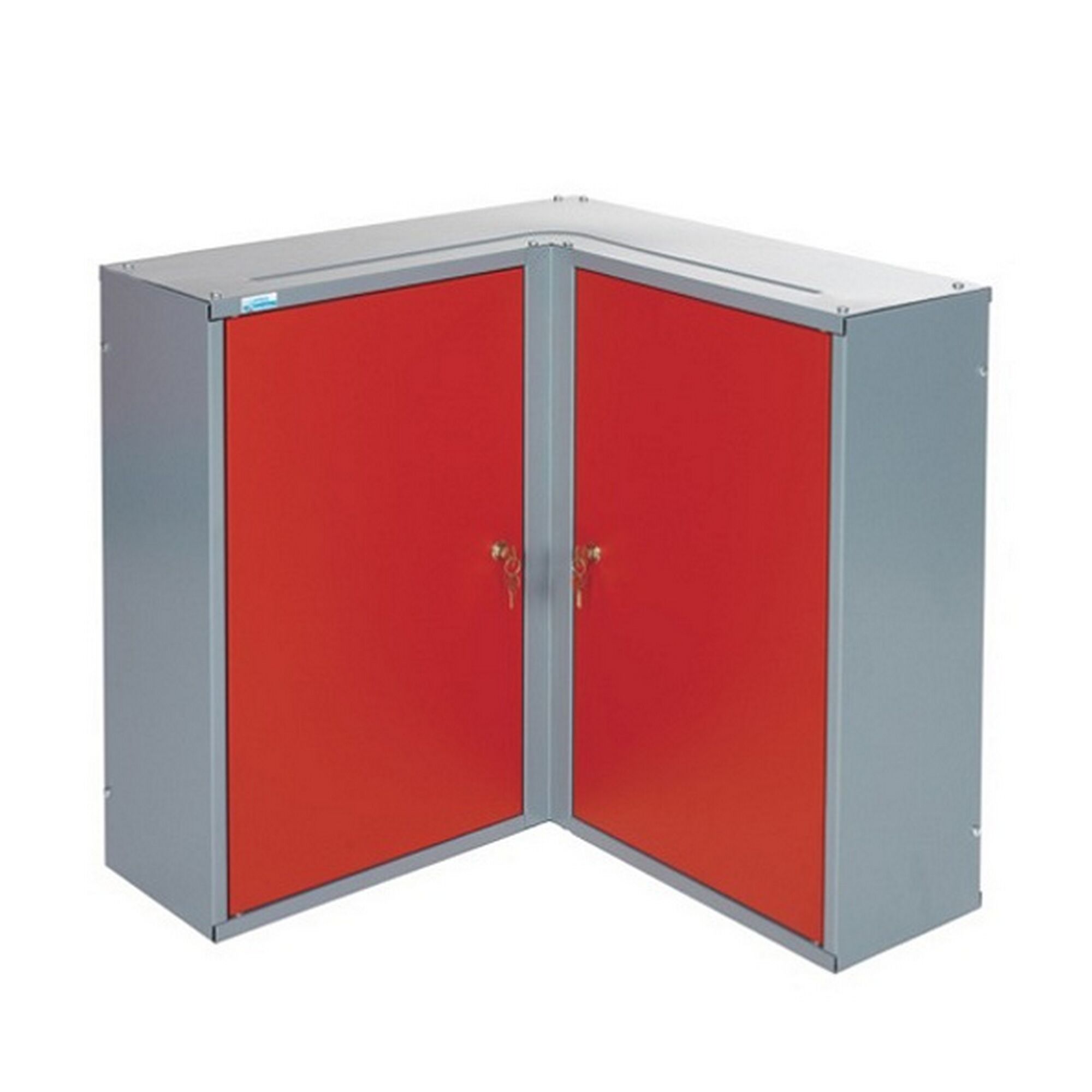 Roter Eck-Hängeschrank