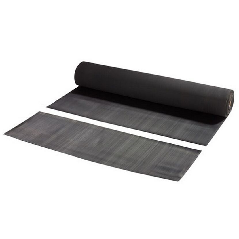 Schwarze Gummimatte, Rolle und zwei Zuschnitte
