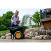 Schubkarre 'Cub Cart' schwarz Stahl / Kunststoff 127 x 71 x 74 198 Liter