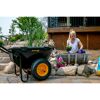 Schubkarre 'Cub Cart' schwarz Stahl / Kunststoff 127 x 71 x 74 198 Liter