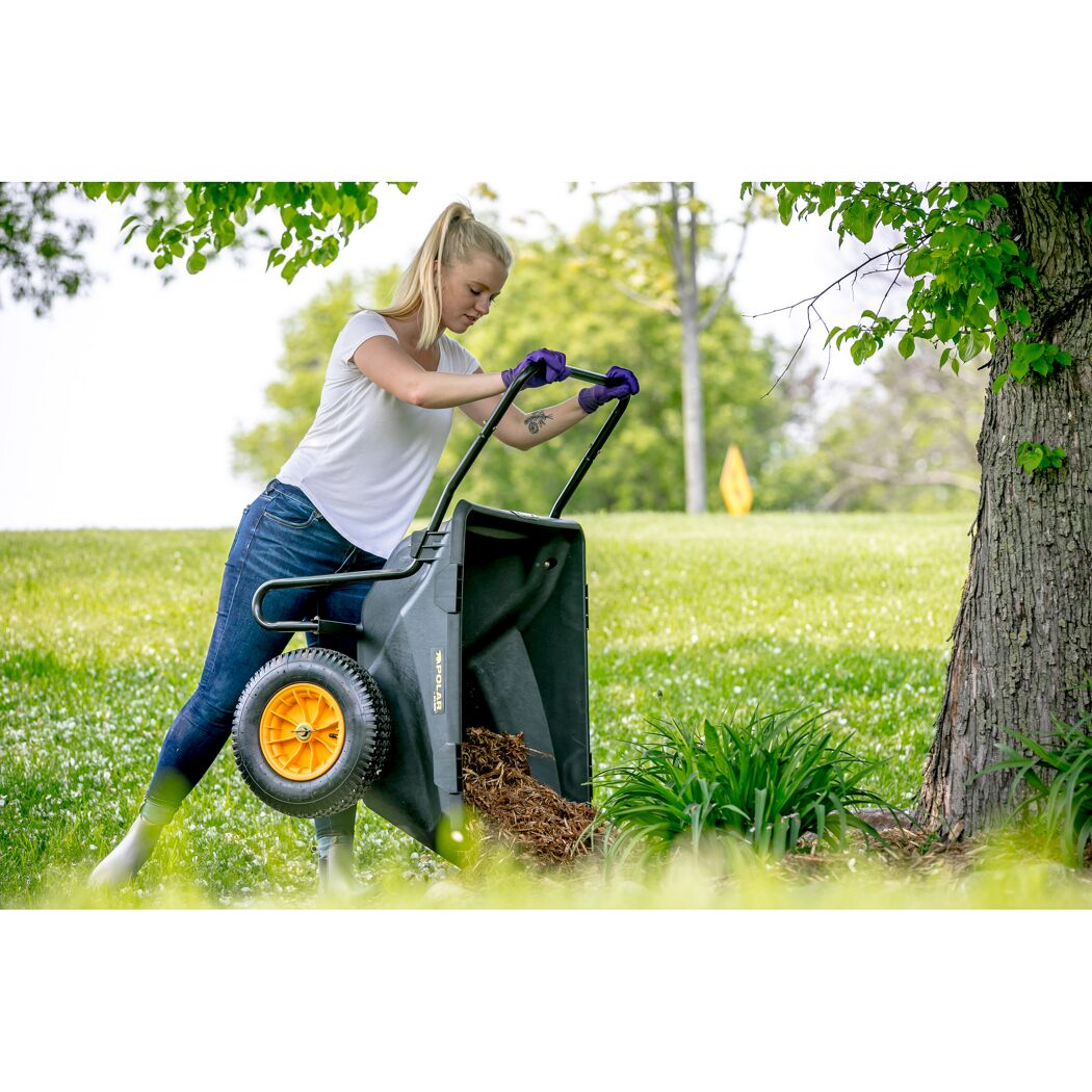Schubkarre 'Cub Cart' schwarz Stahl / Kunststoff 127 x 71 x 74 198 Liter