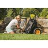 Schubkarre 'Cub Cart' schwarz Stahl / Kunststoff 127 x 71 x 74 198 Liter