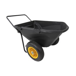 Schubkarre 'Cub Cart' schwarz Stahl / Kunststoff 127 x 71 x 74 198 Liter
