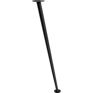 Möbelbein 'ST 5571' schwarz matt Ø 15 x 710 mm