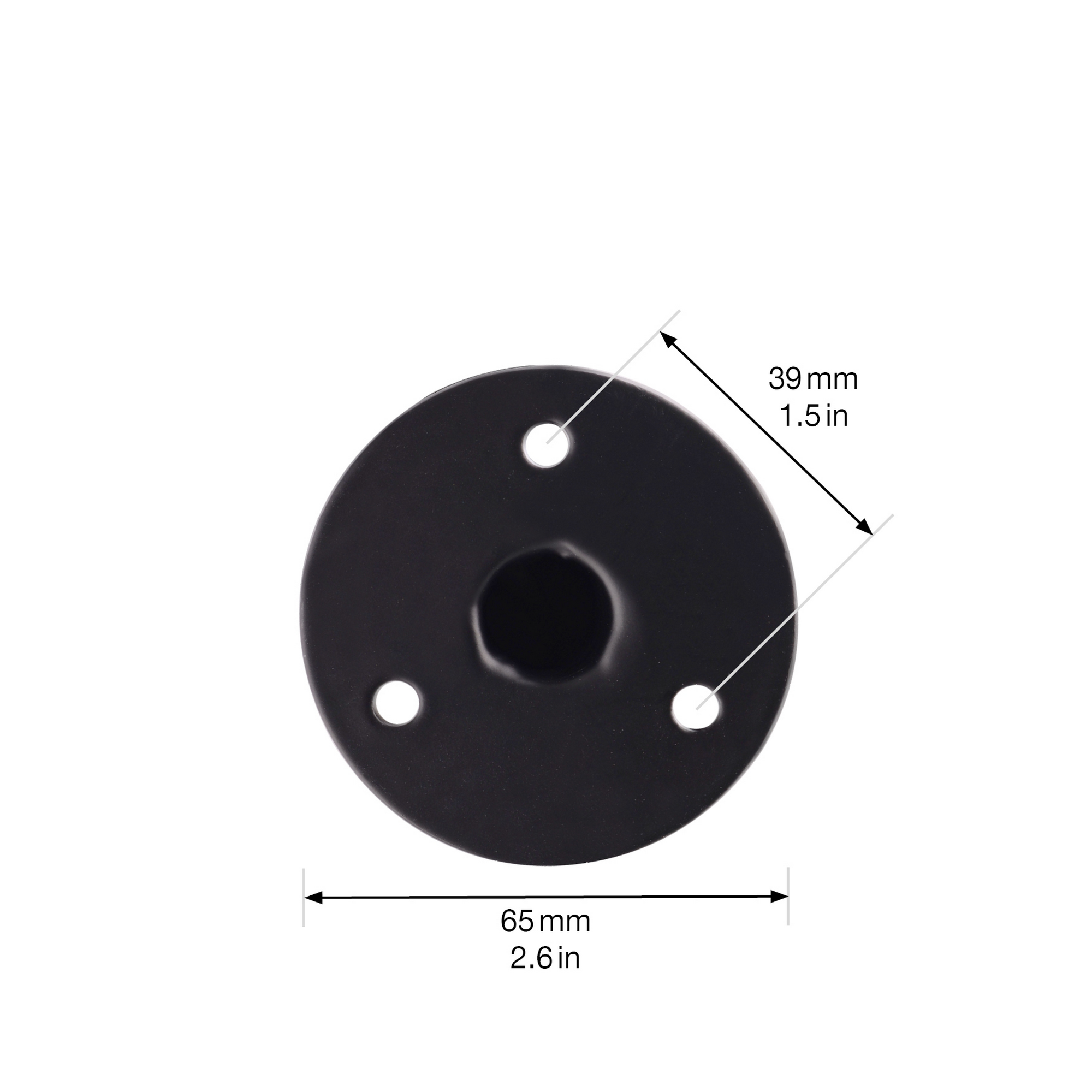 Möbelbein 'ST 5571' schwarz matt Ø 15 x 710 mm + product picture