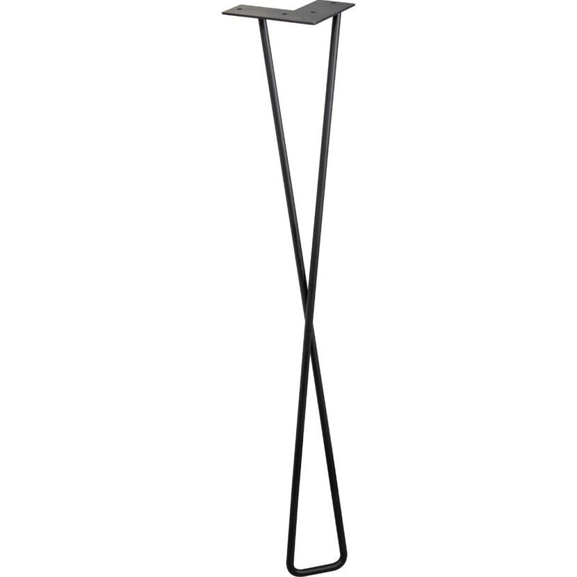 Schwarzes Tischbein