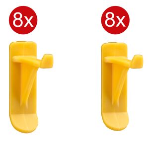 StorePlus Haken-Set 'Flex P 30+40' gelb 8 x 30 mm, 8 x 40 mm