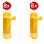 Verkleinertes Bild von StorePlus Haken-Set 'Flex P 30+40' gelb 8 x 30 mm, 8 x 40 mm