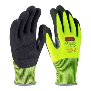 Arbeitshandschuh 'Outdoor Cut C Plus' gelb/schwarz Größe 9/L