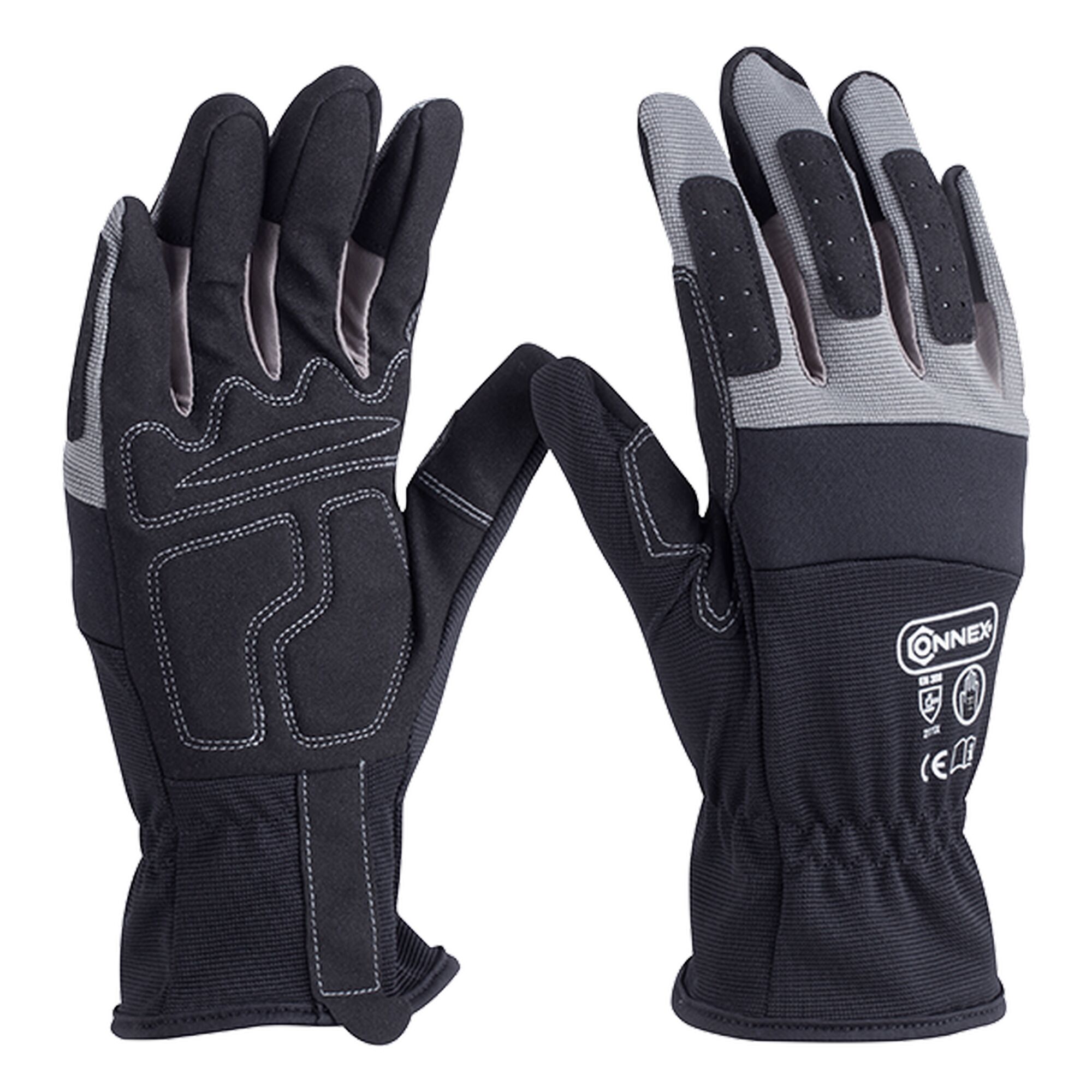 Schwarze Arbeitshandschuhe