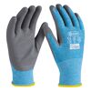 Ein Paar blaue Arbeitshandschuhe