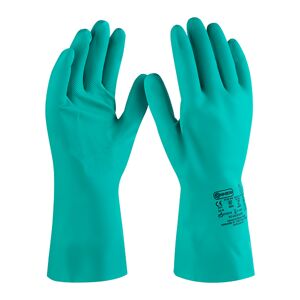 Chemieschutzhandschuh 'Pro Liquid Chemical Nitril' grün Größe 9/L