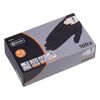 Schwarze Einweghandschuhe in einer Box