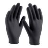 Ein Paar schwarze Handschuhe