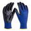 Ein Paar blaue Arbeitshandschuhe