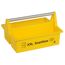 Gelbe Snackbox mit Tragegriff