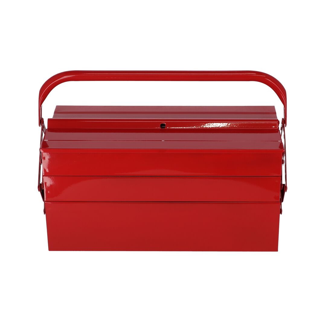 Werkzeugkasten Metall rot 42 x 20 x 20 cm