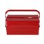 Werkzeugkasten Metall rot 42 x 20 x 20 cm