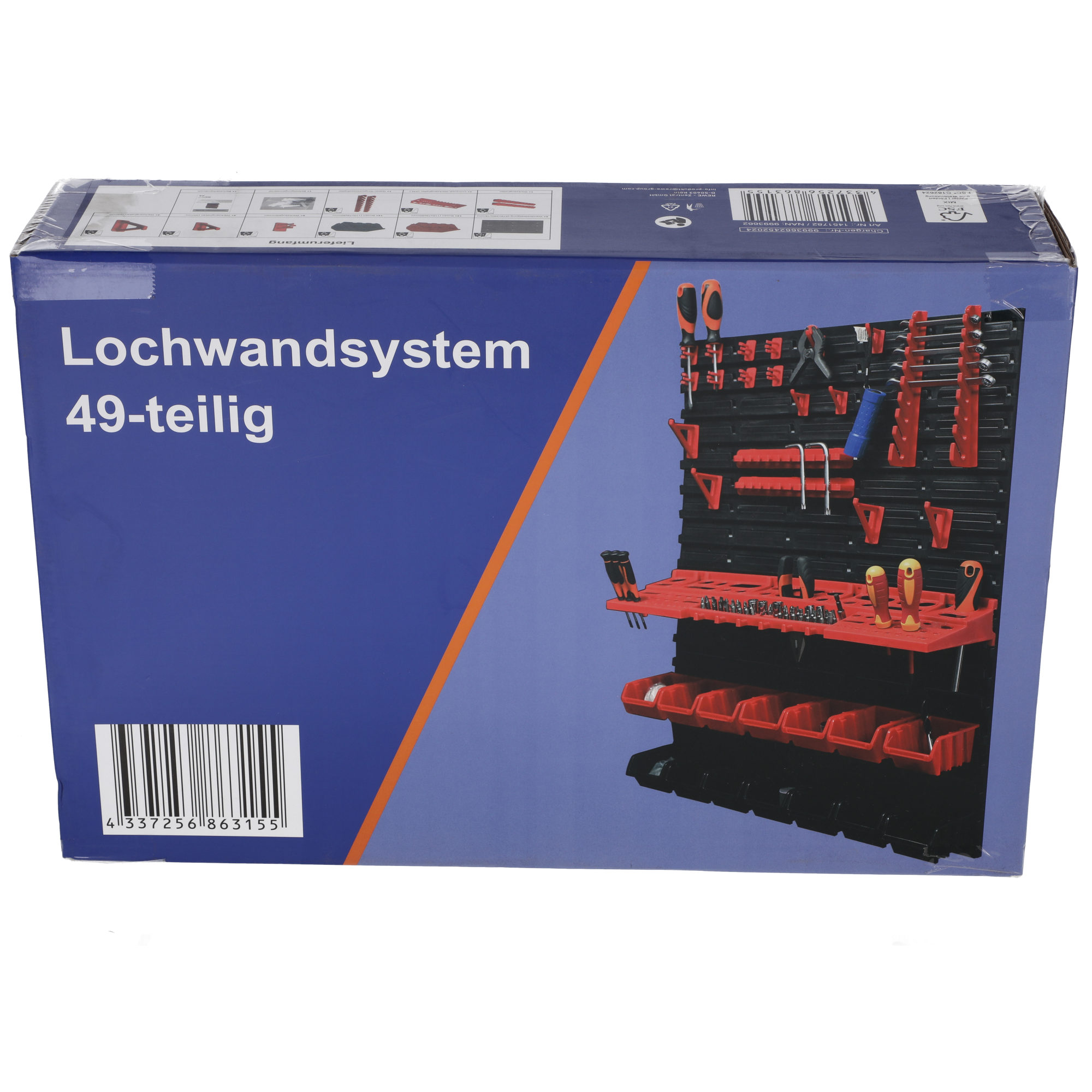 Lochwandsystem 49-teilig