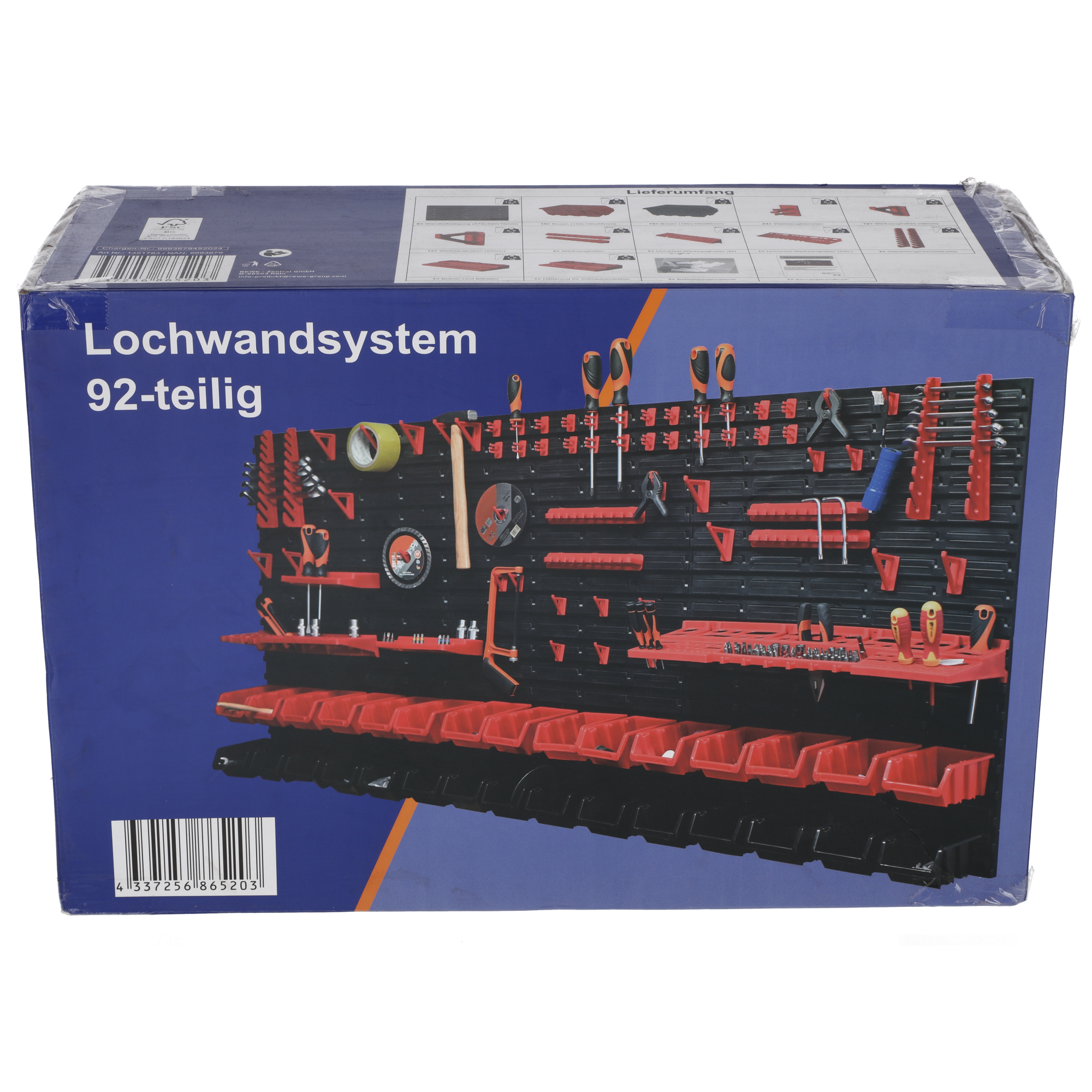 Lochwandsystem 92-teilig