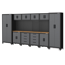 Werkstatteinrichtungs-Set schwarz 16-teilig 395 x 50 x 200 cm