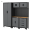 Werkstatteinrichtungs-Set schwarz 16-teilig 395 x 50 x 200 cm