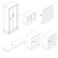 Werkstatteinrichtungs-Set schwarz 21-teilig 534 x 50 x 200 cm