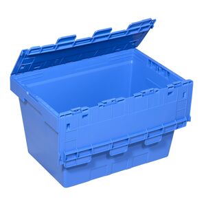 Klappdeckelbox 'ProfiPlus CrocoLid' 49 x 33 x 30 cm blau