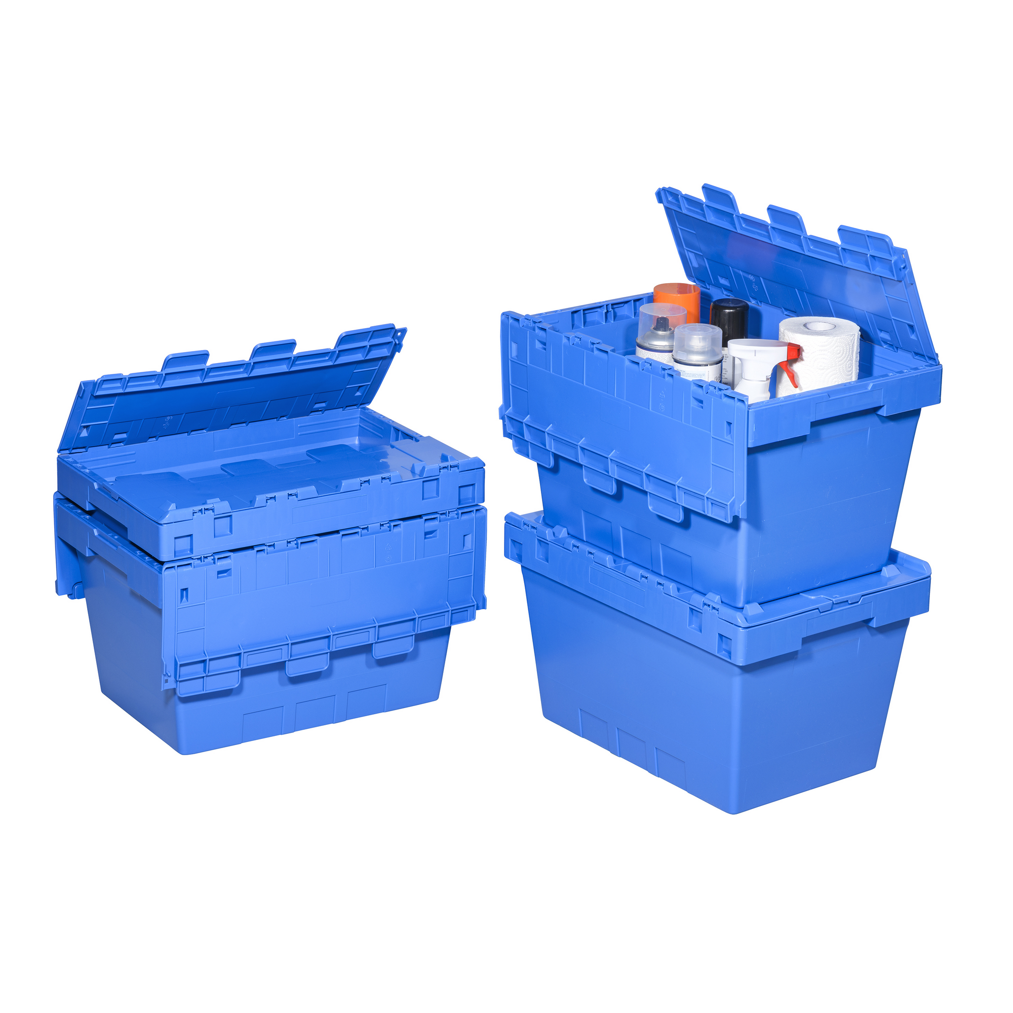 Klappdeckelbox 'ProfiPlus CrocoLid' 49 x 33 x 30 cm blau + product picture
