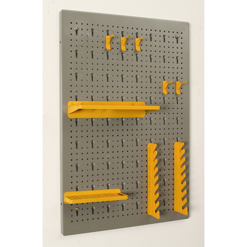 StorePlus Werkzeuglochwand 'Flex M 60' Euro-Lochung silbergrau