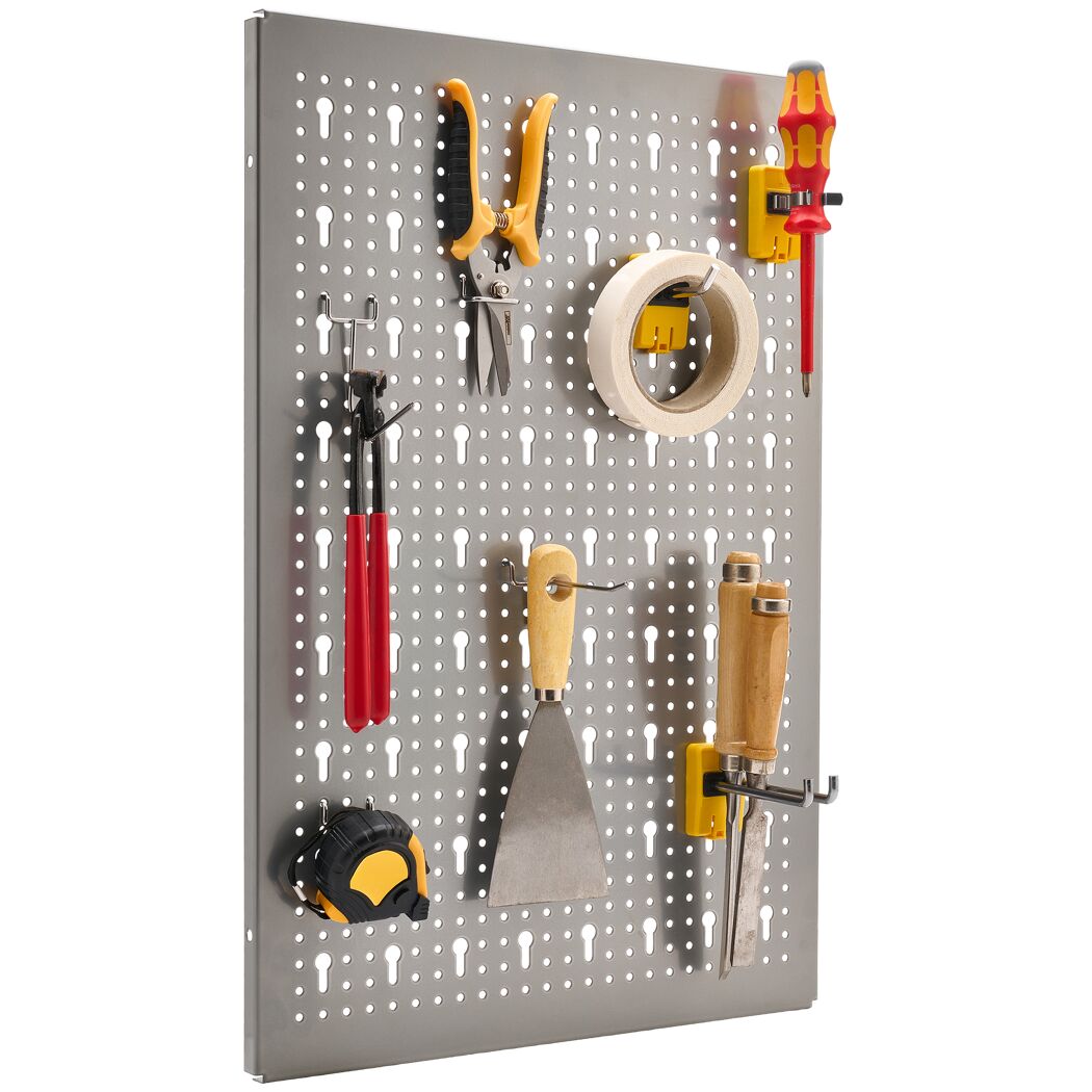 StorePlus Werkzeuglochwand 'Flex M 60' Euro-Lochung silbergrau