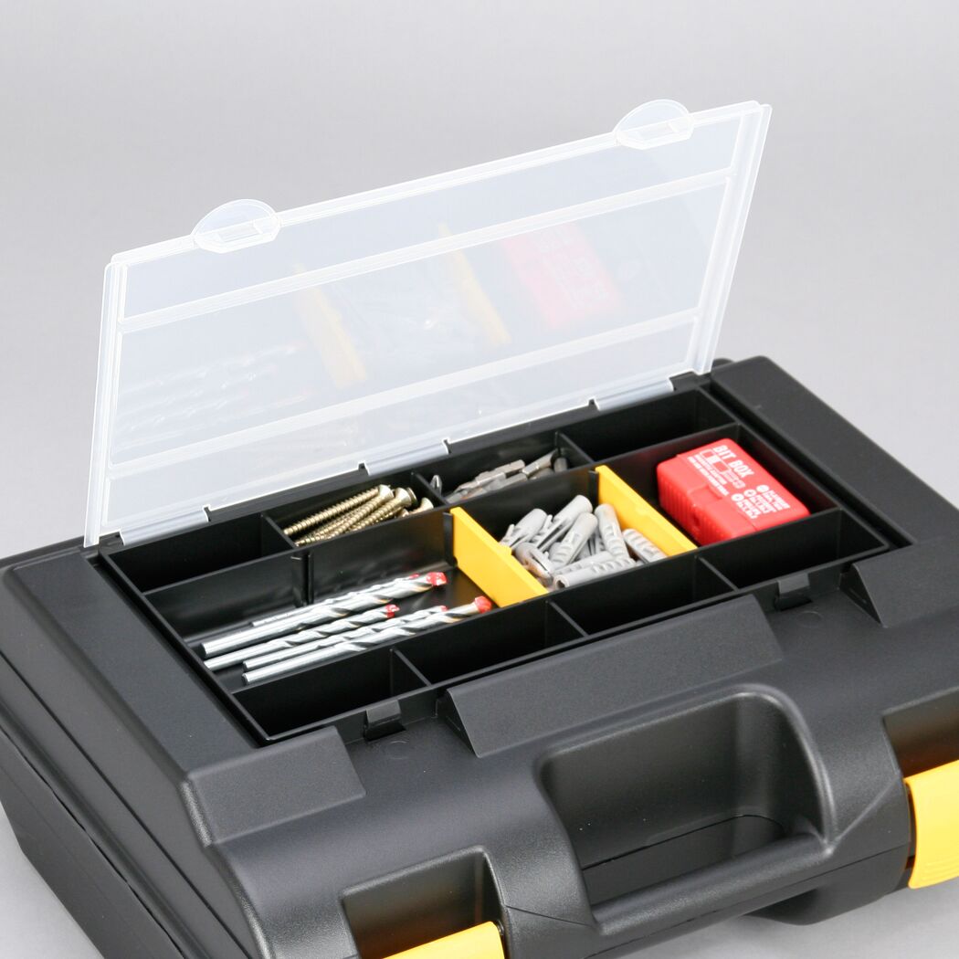 DinoPlus Universalkoffer 'Tool 41' schwarz/gelb 41 x 32 x 15,5 cm