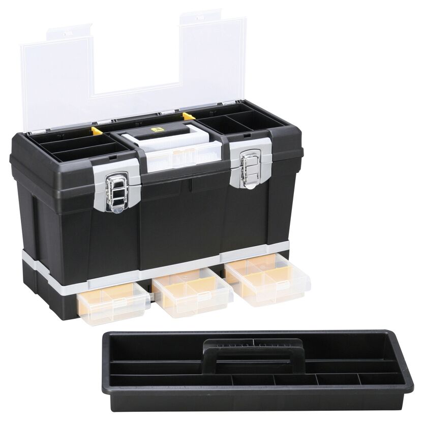 McPlus Werkzeugkoffer 'Depot S 20' schwarz 51 x 24 x 30 cm