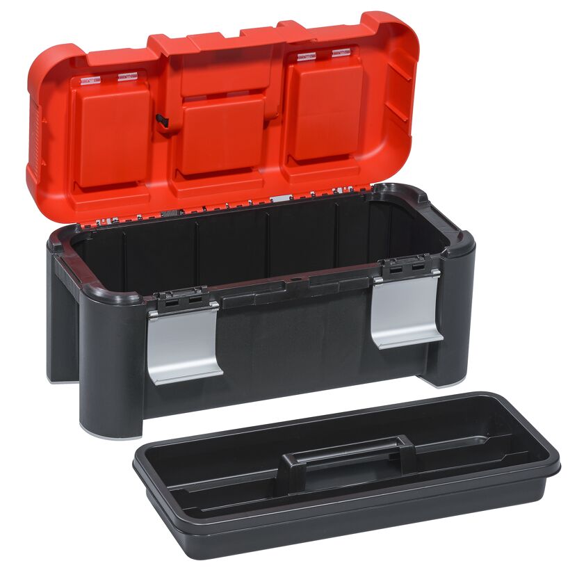 McPlus Profi-Werkzeugkoffer 'Alu 21' rot/schwarz 53 x 25 x 25 cm