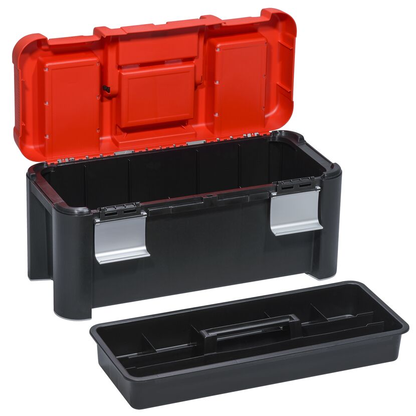 McPlus Profi-Werkzeugkoffer 'Alu 25' rot/schwarz 64 x 29 x 29,5 cm