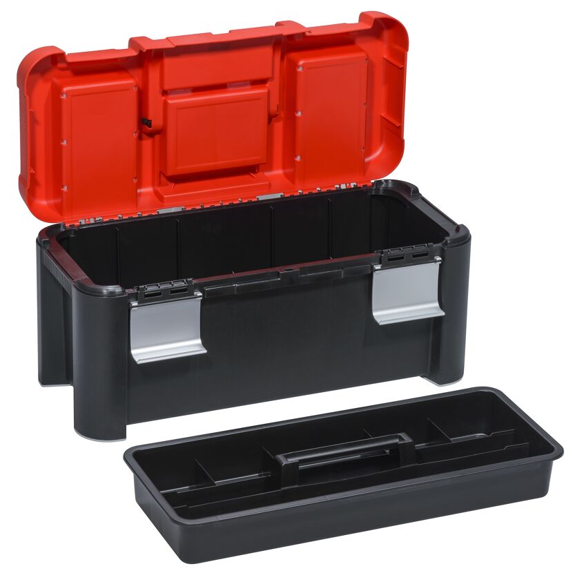 McPlus Profi-Werkzeugkoffer 'Alu 25' rot/schwarz 64 x 29 x 29,5 cm