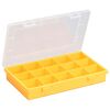 EuroPlus Sortimentskasten 'Basic 29/15' 15 Fächer gelb 29 x 18,5 x 4,6 cm
