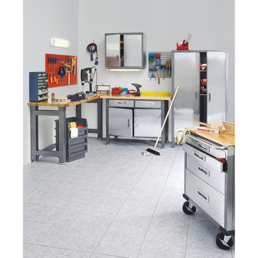 Profi-Werkstatthochschrank, 3 Einlegeböden, 91 x 182 x 45 cm