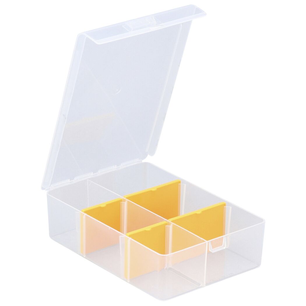 EuroPlus Sortimentskasten 'Basic 11/2-4' 2-6 Fächer transparent 17,5 x 12 x 4,4 cm