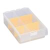 EuroPlus Sortimentskasten 'Basic 11/2-4' 2-6 Fächer transparent 17,5 x 12 x 4,4 cm